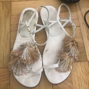 Stuart Weitzman fringe sandals